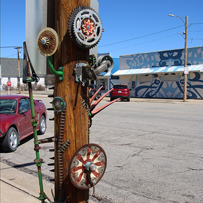 Main Street Pole Art