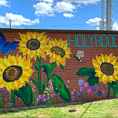 Holyrood - Sunflower Mural